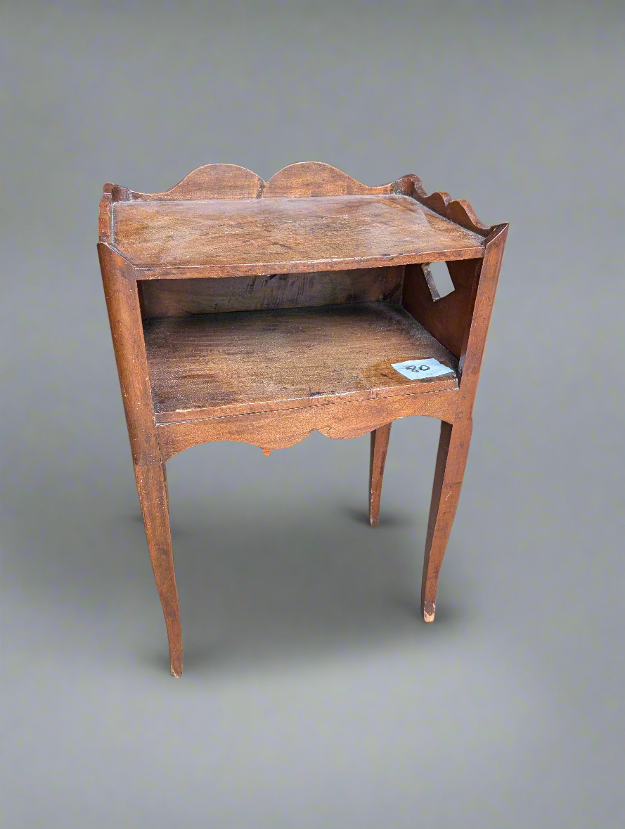 Provincial Louis XV oak bedside table