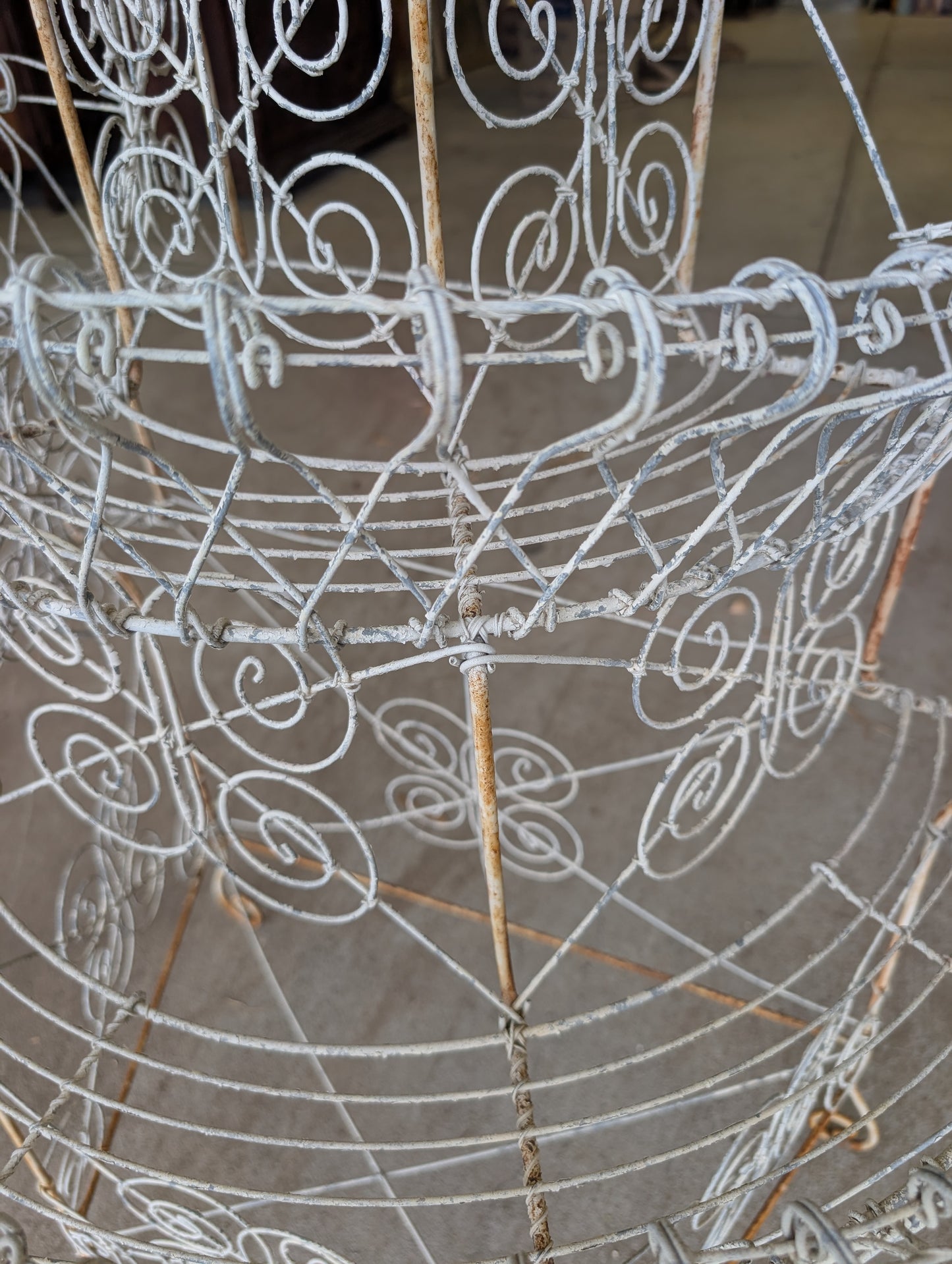 French Wire Framed Plant Stand