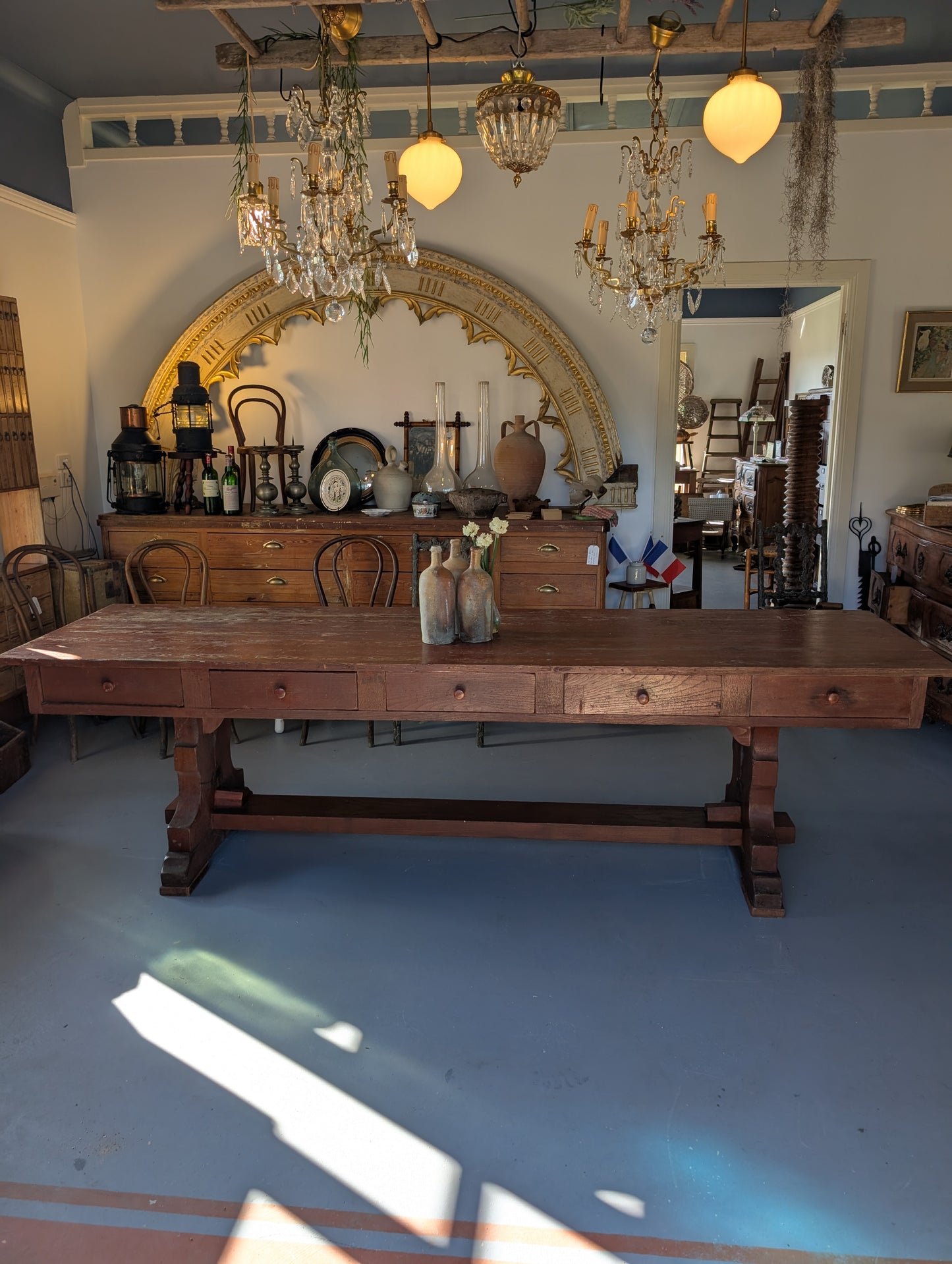 Monastery Table with 10 drawers XIXe