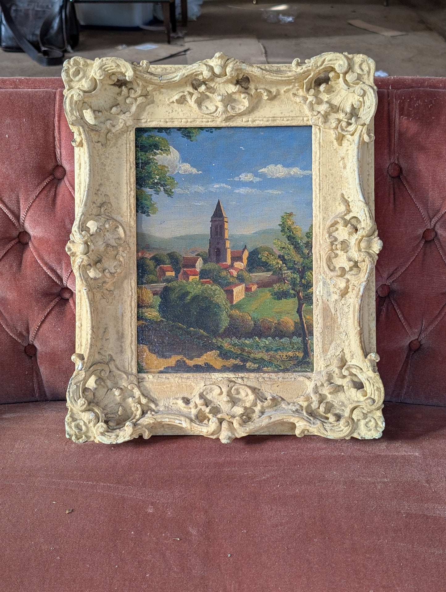 Painting, window on the countryside