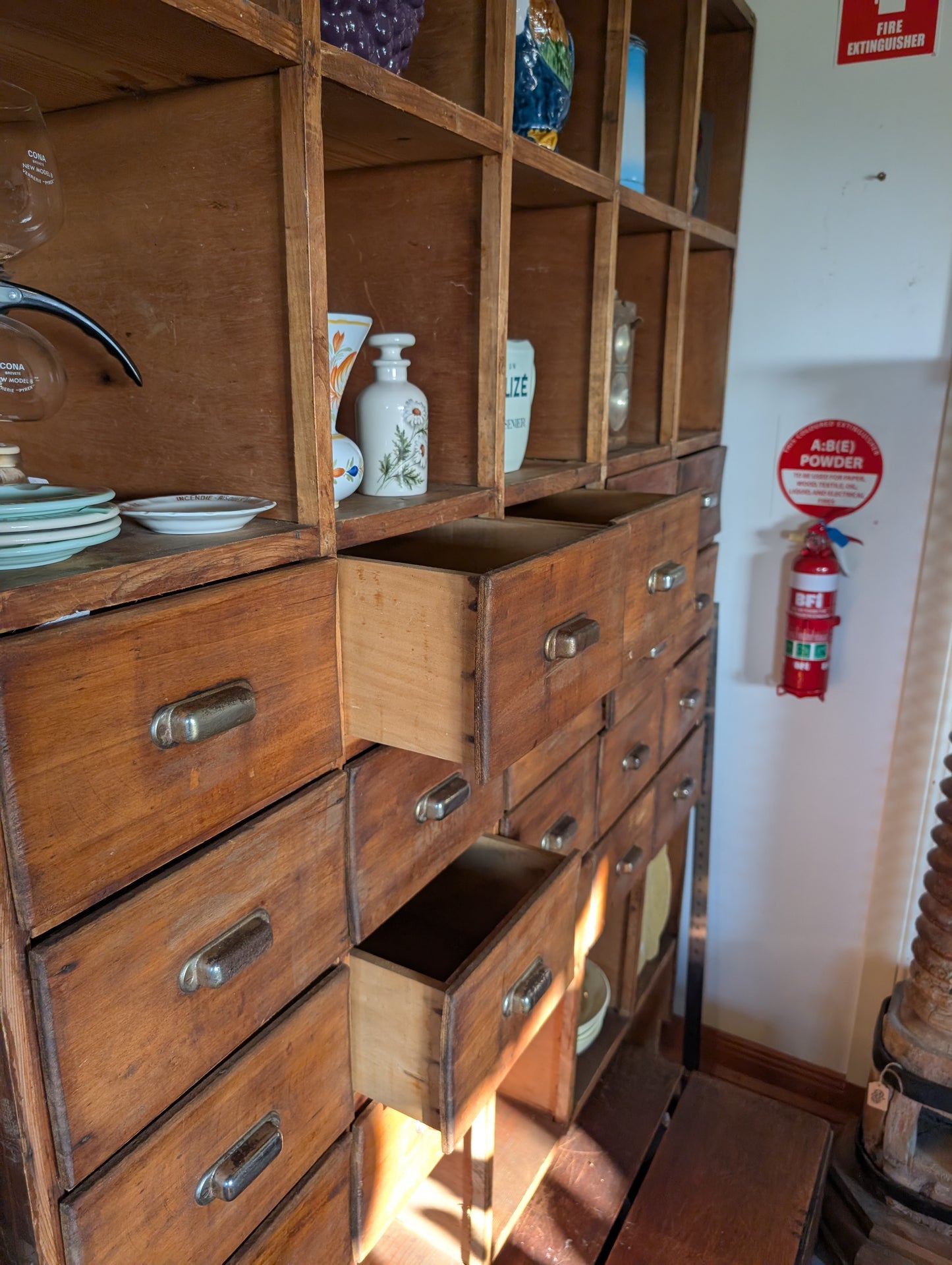 French Apothecary Cabinet oak 50s