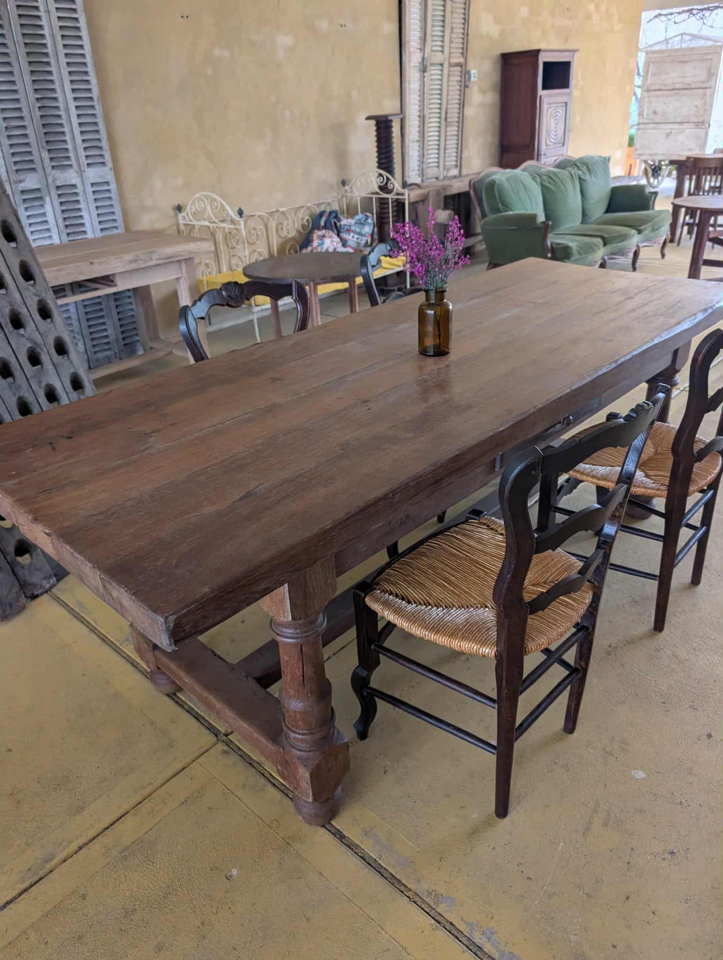 Solid French Farm Table.