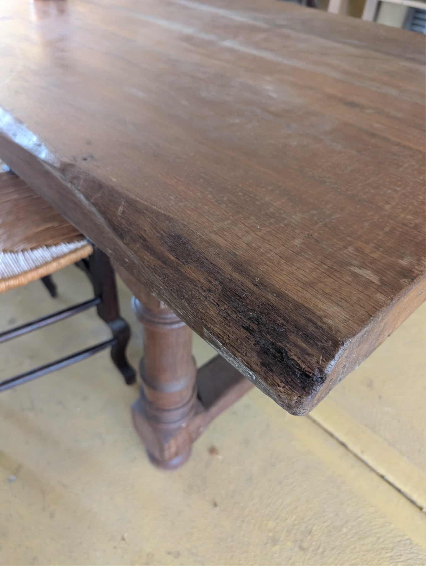 Solid French Farm Table.