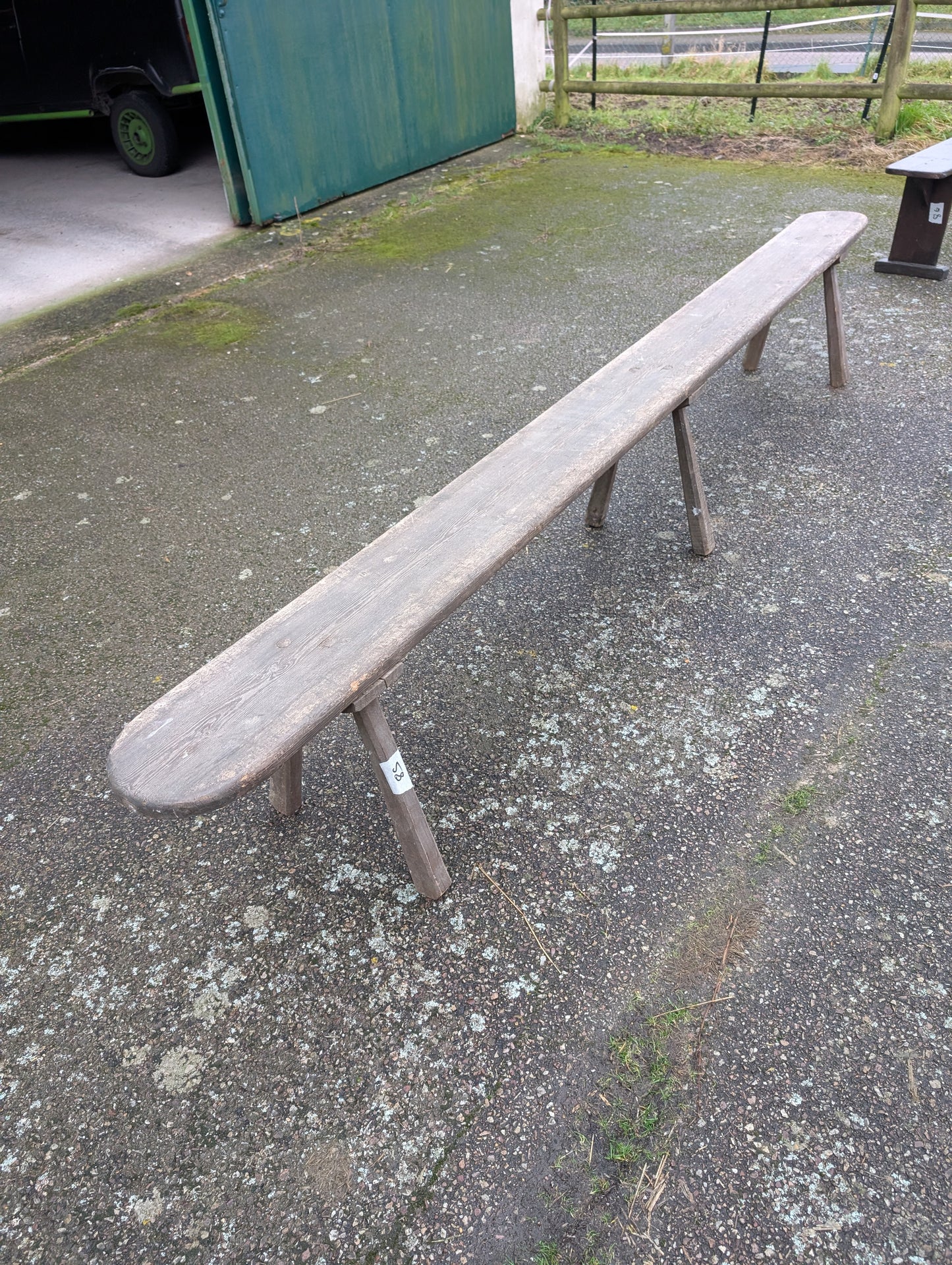 Antiques farm woodBench 3m