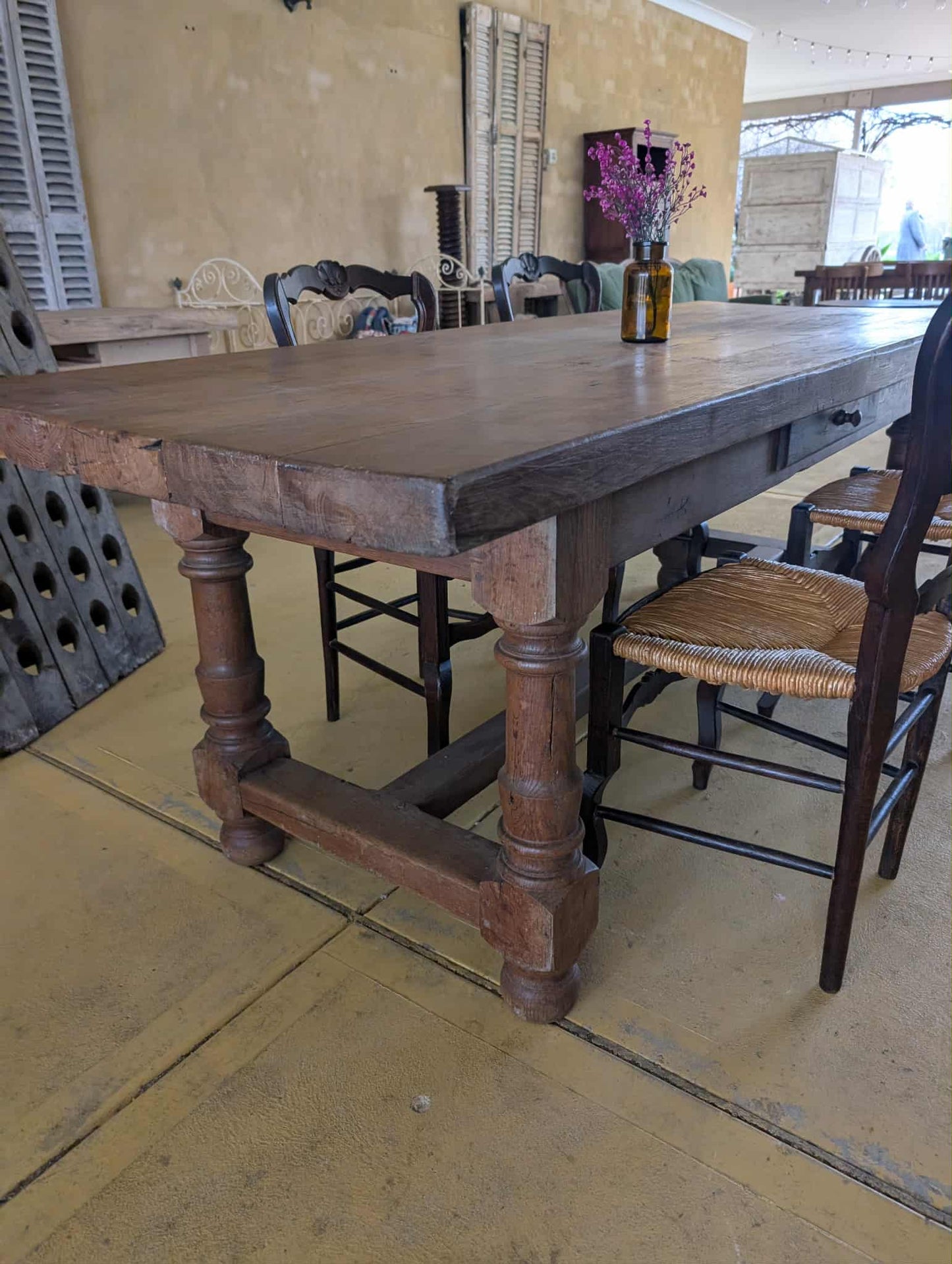 Solid French Farm Table.