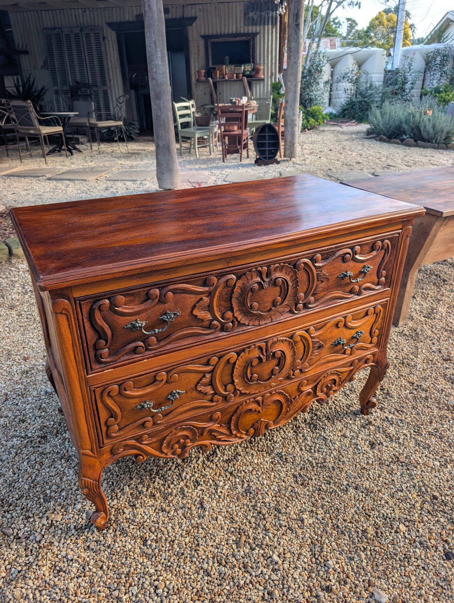 C19th Louis XV French Provincial chest of drawers