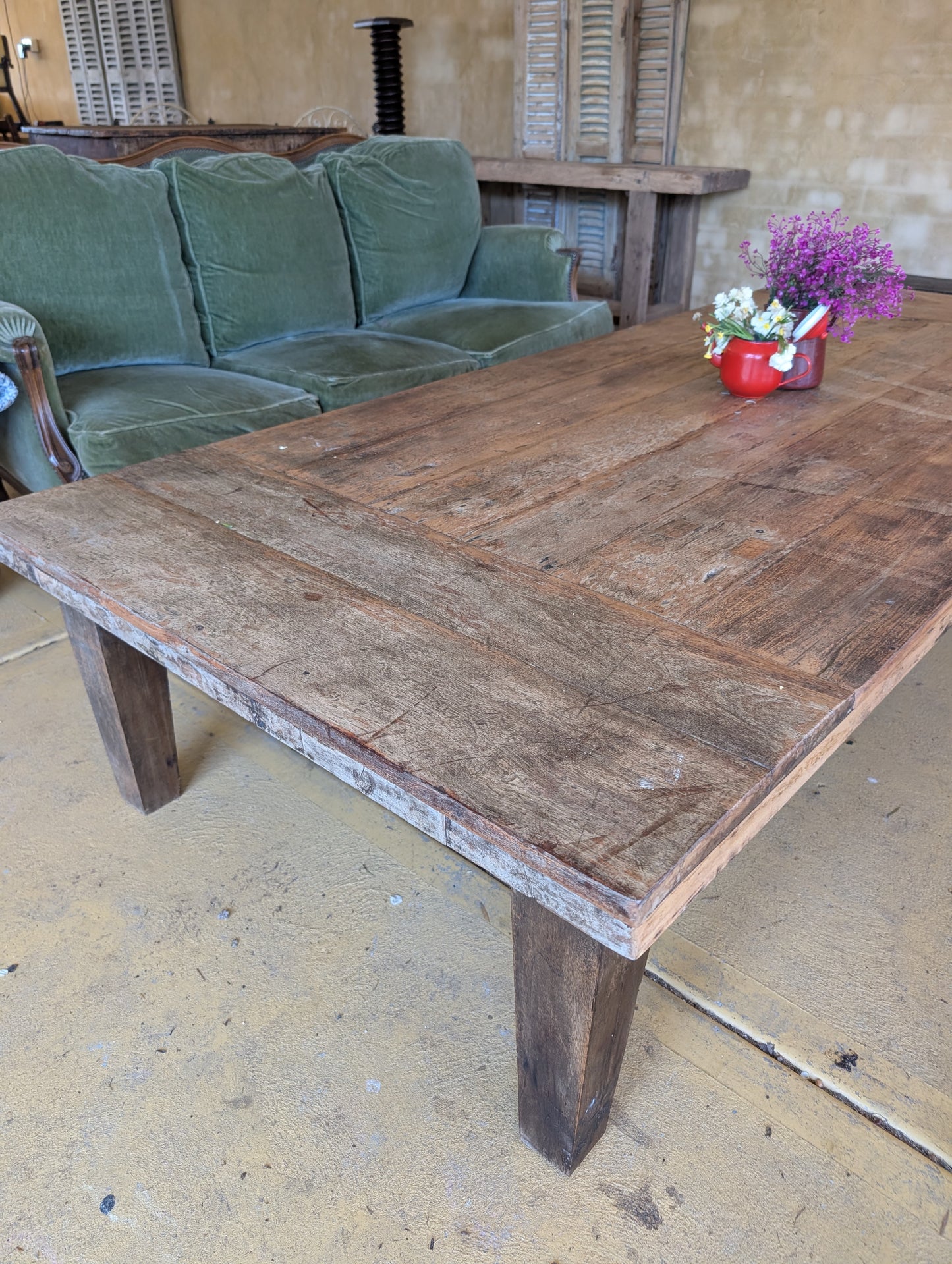 X Large wooden coffee Table