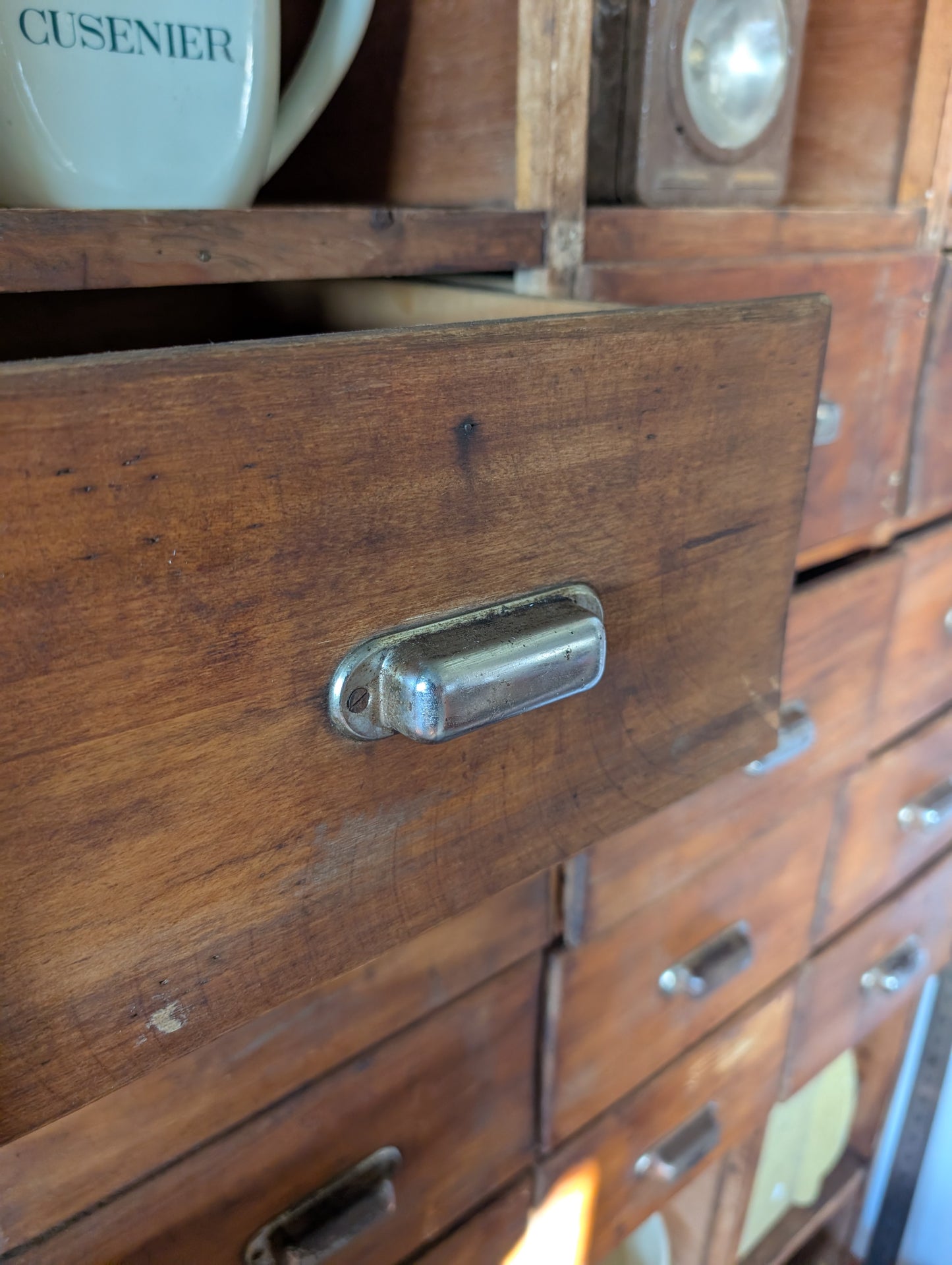 French Apothecary Cabinet oak 50s