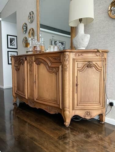 18th Century French Louis XV style walnut buffet enfilade