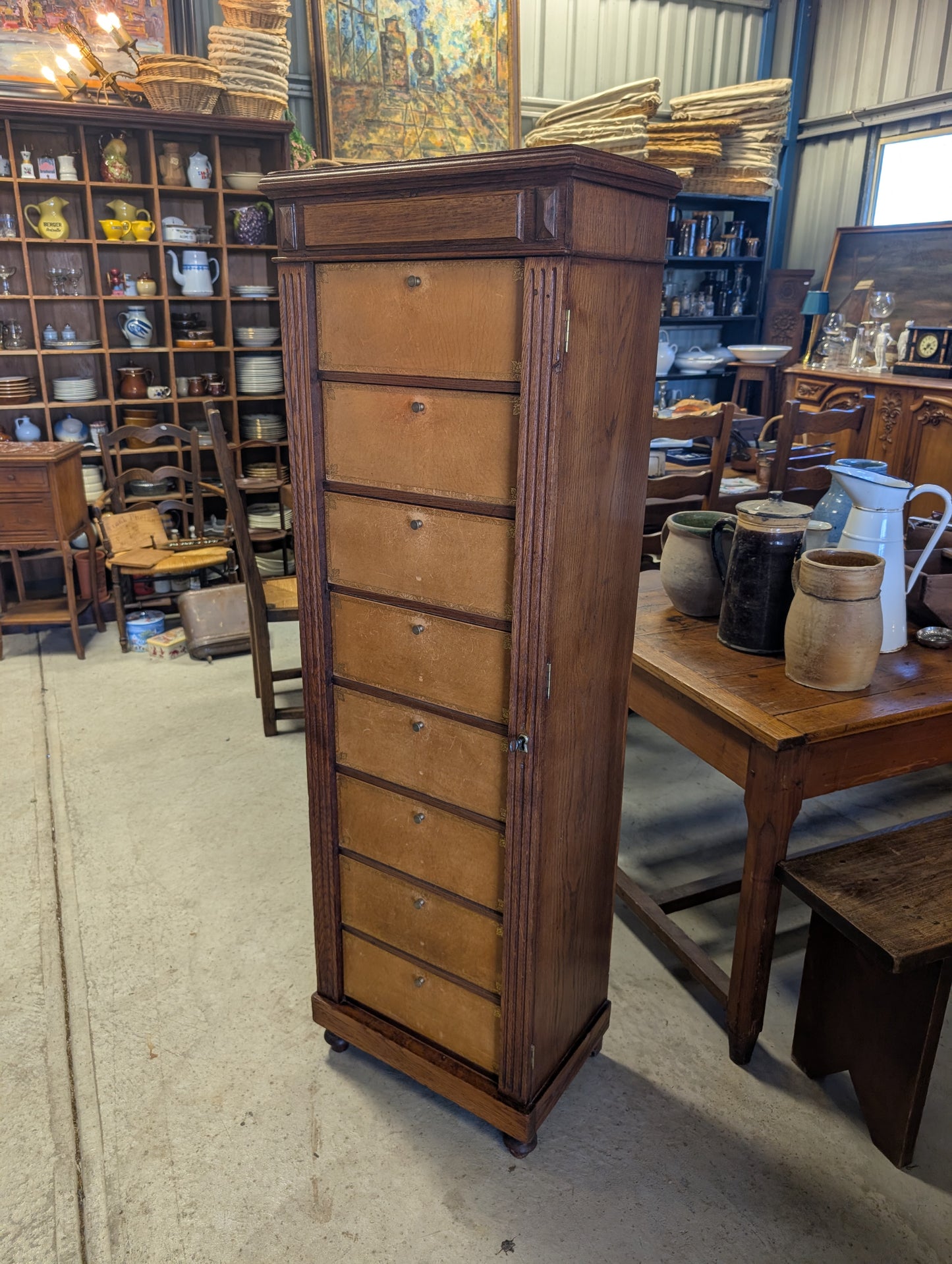 C19th Oak "Cartonnier" filling cabinet