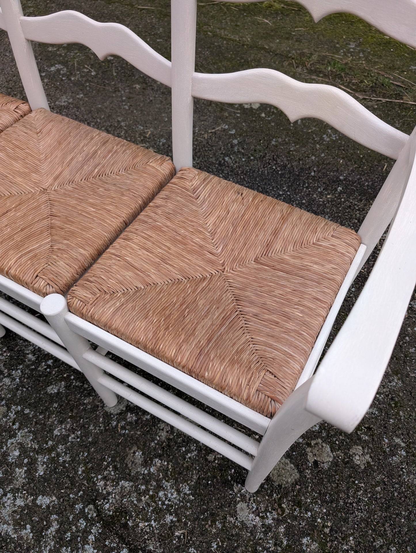 Old Provençal Ivory 3-seater Bench