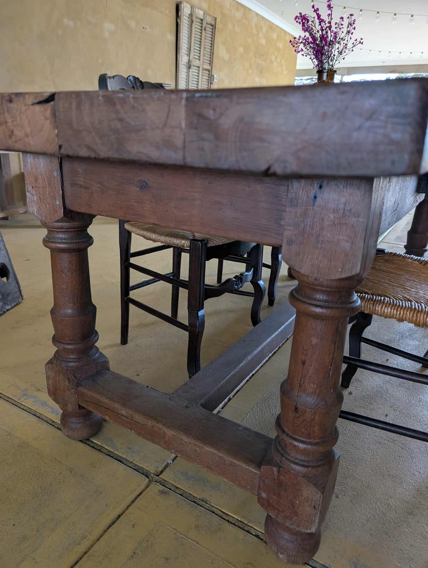 Solid French Farm Table.