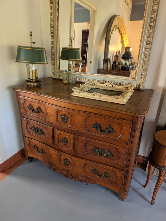 18th century French antiques Parisian walnut chest of drawers