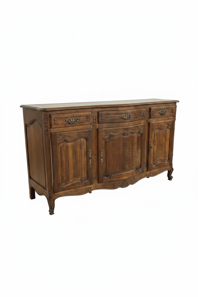 Louis XV Style French Oak Buffet C19th