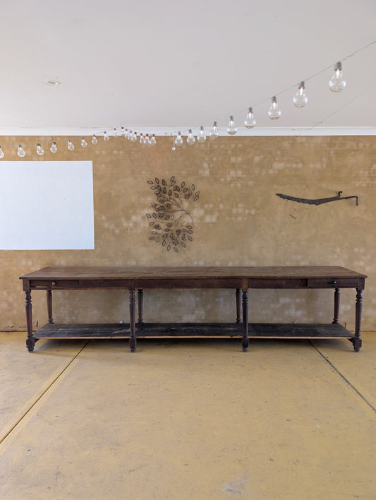 4m long drapers table