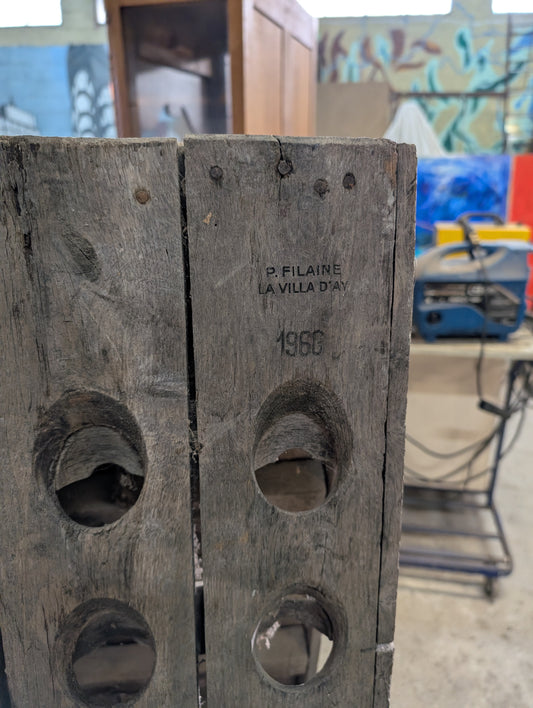 1966 Epernay Antique Wine Rack