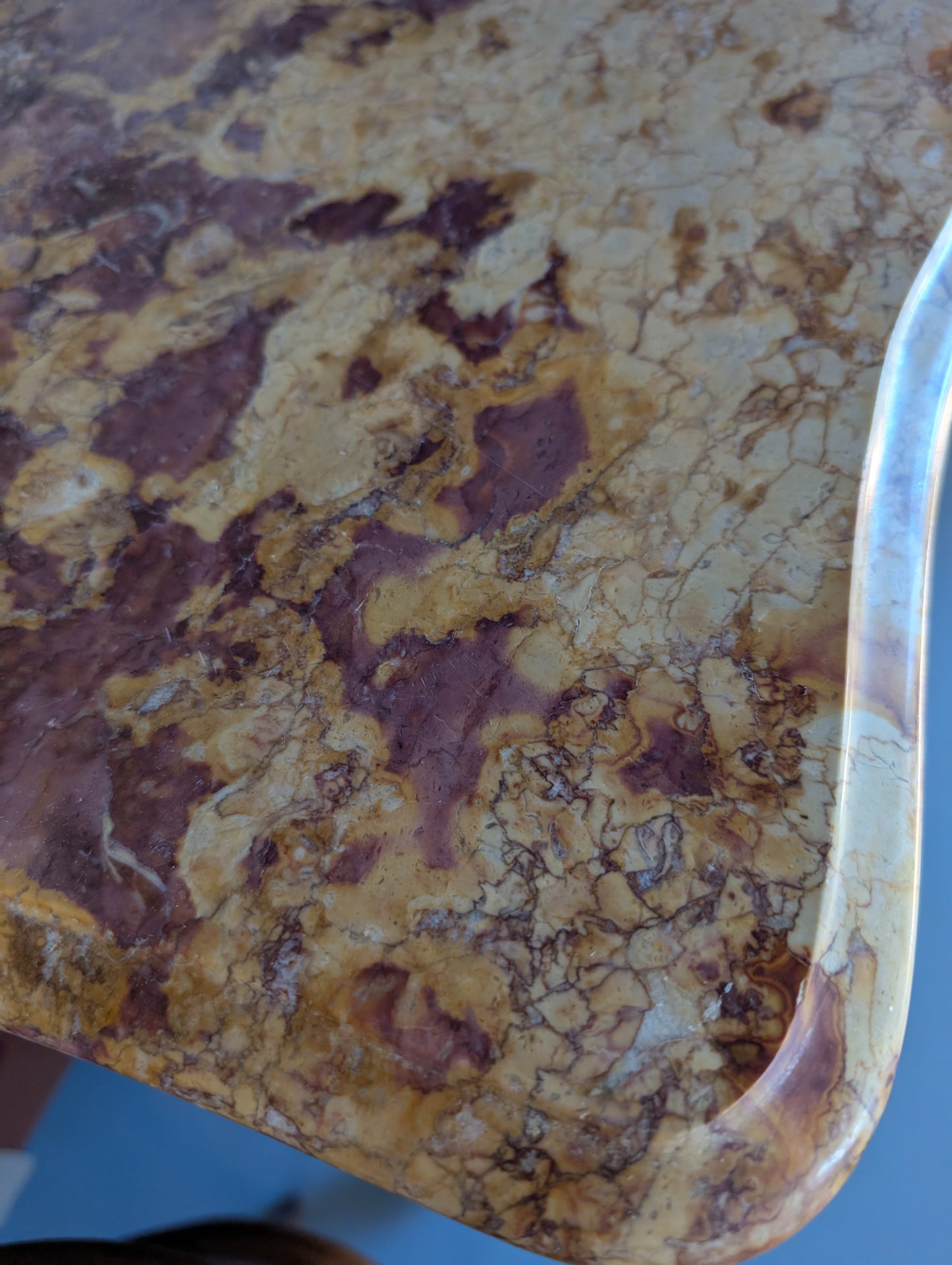 Red Marble top Chest of Drawers
