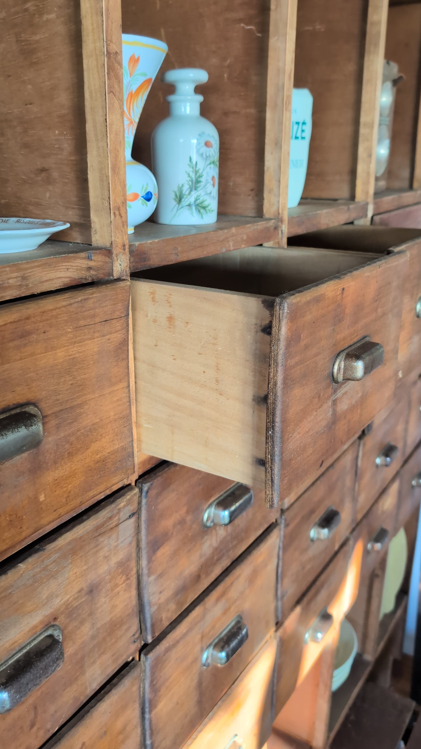 French Apothecary Cabinet oak 50s