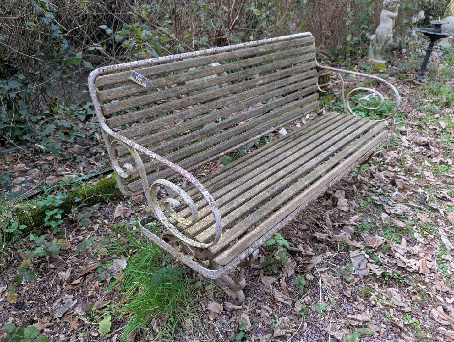 Antiques French garden bench