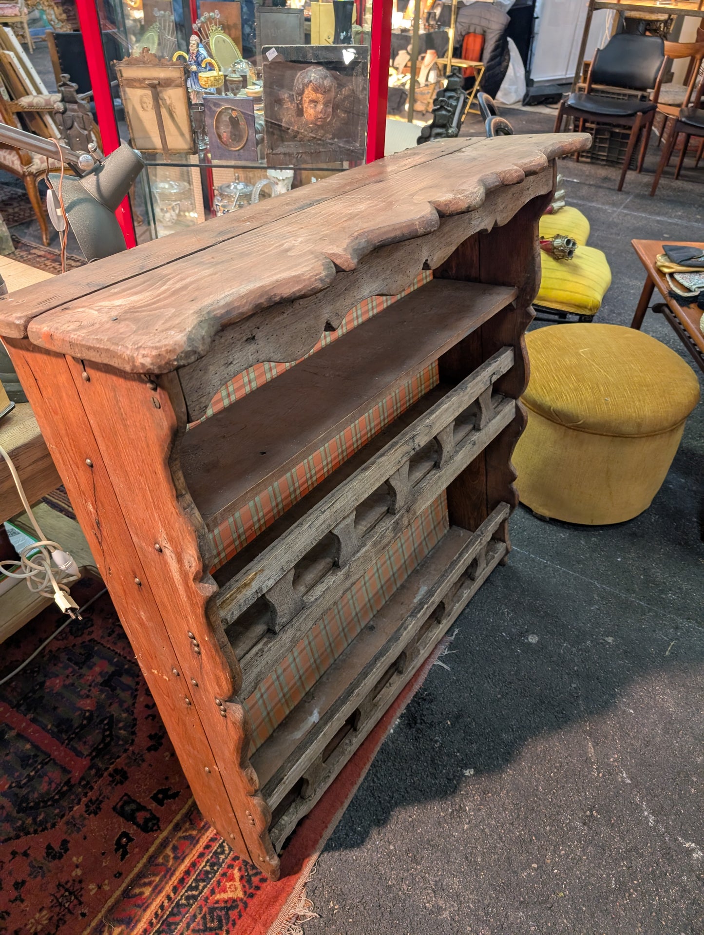 French Wall kitchen Shelves in oak