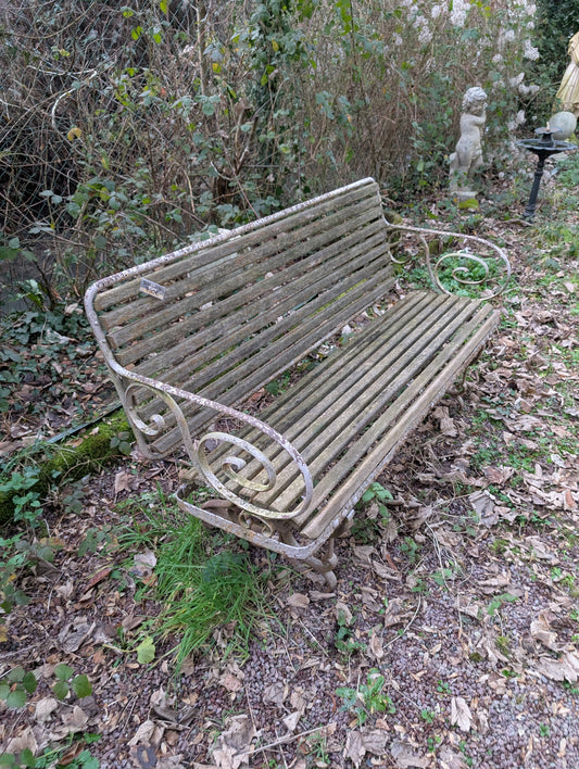 Antiques French garden bench
