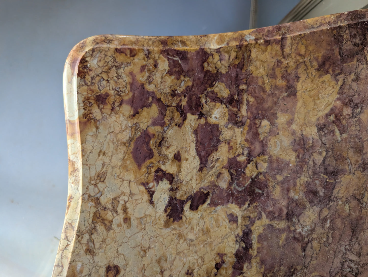 Red Marble top Chest of Drawers