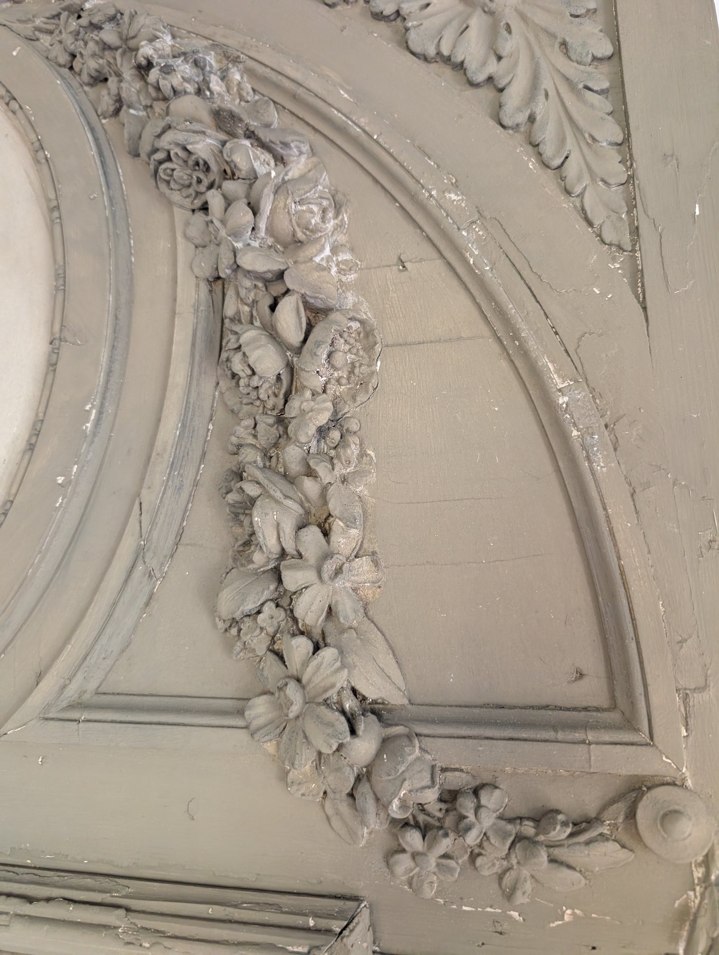 Louis XVI Style Castle Mirror with Putti
