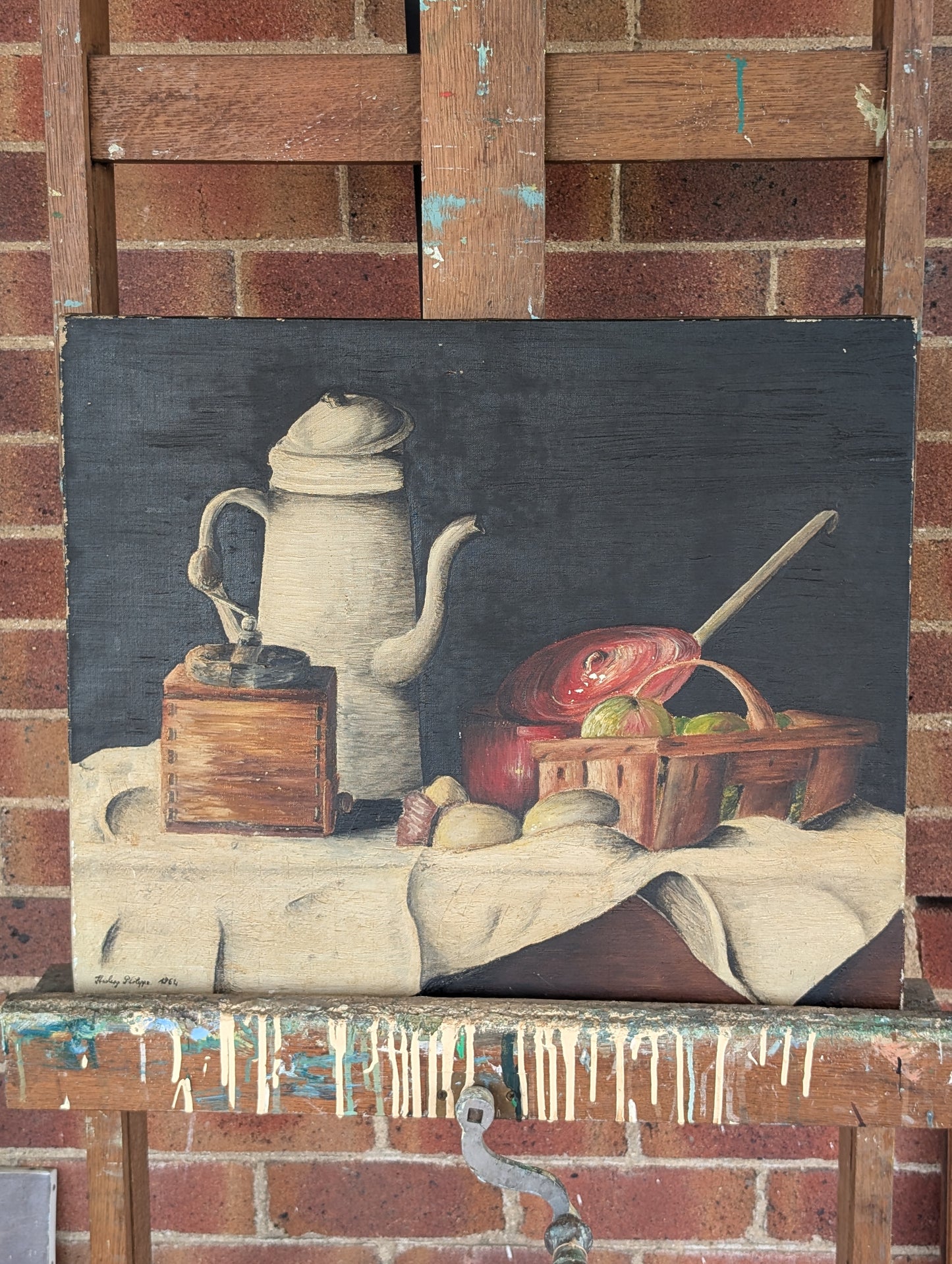 Oil painting, Still life , Philippe Hesking, 1964