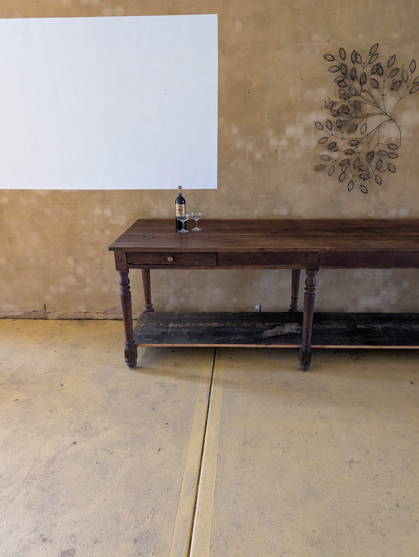 4m long drapers table