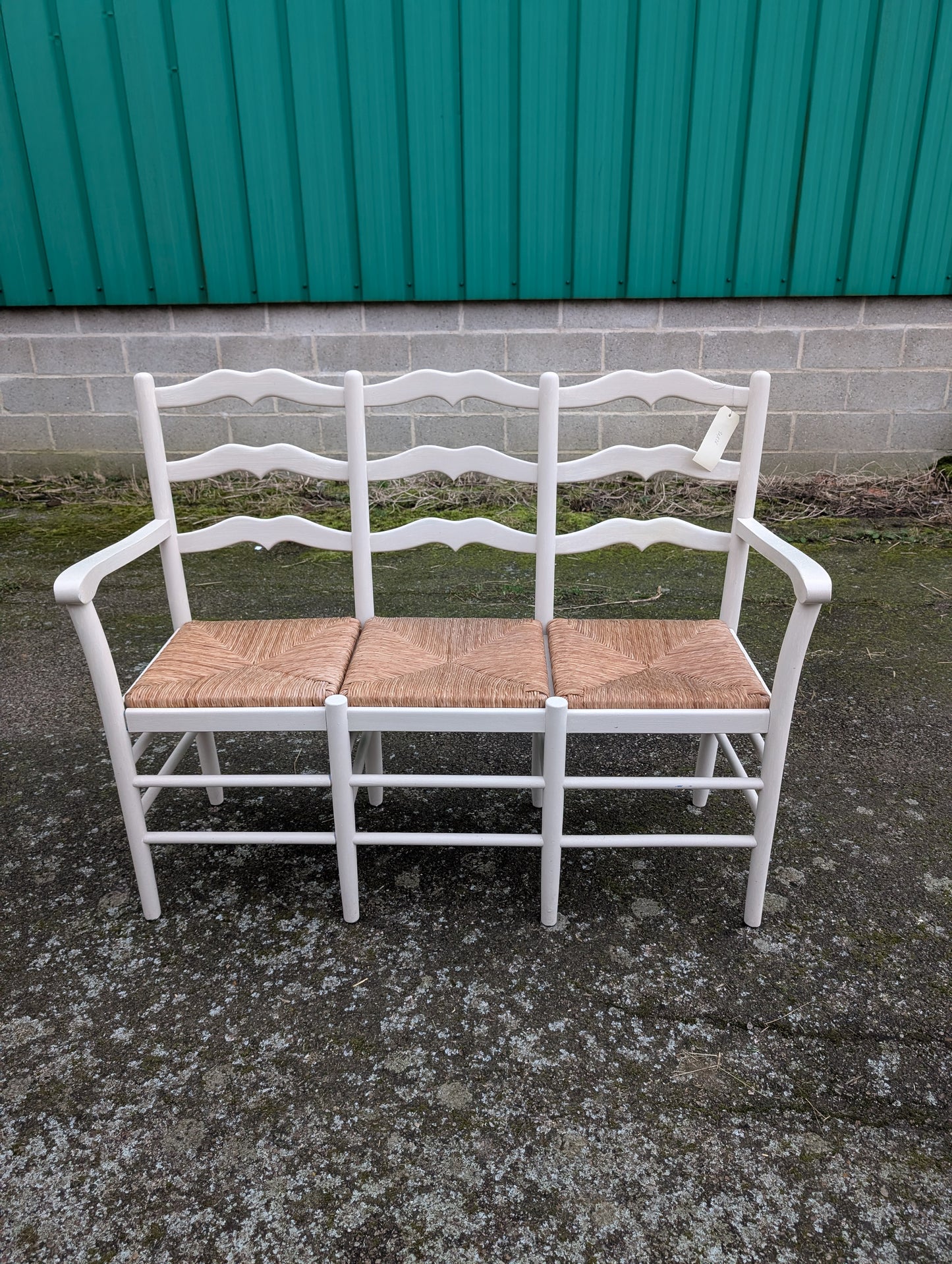 Old Provençal Ivory 3-seater Bench