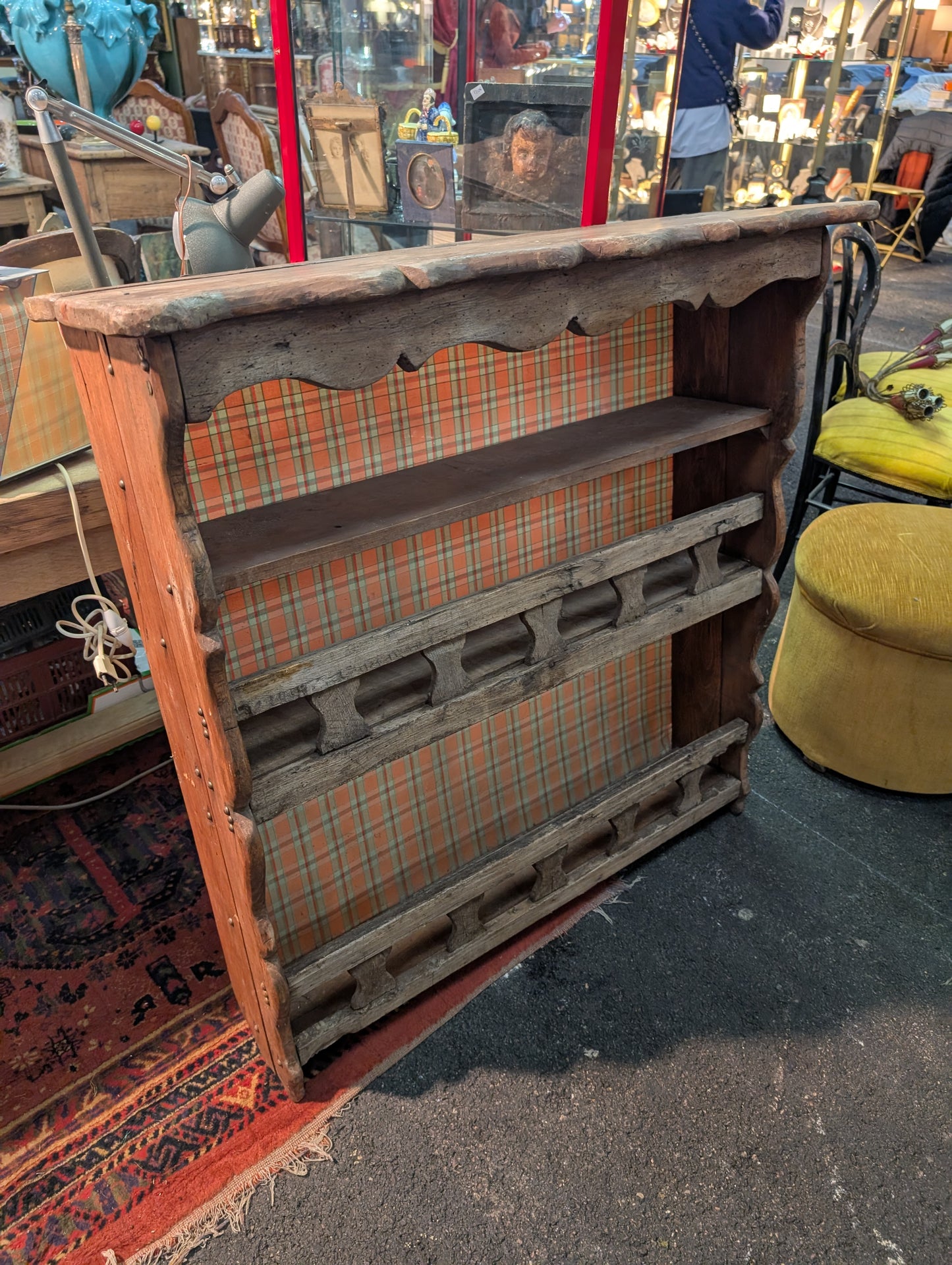 French Wall kitchen Shelves in oak