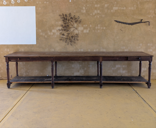 4m long drapers table