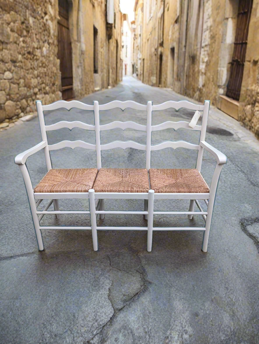 Old Provençal Ivory 3-seater Bench