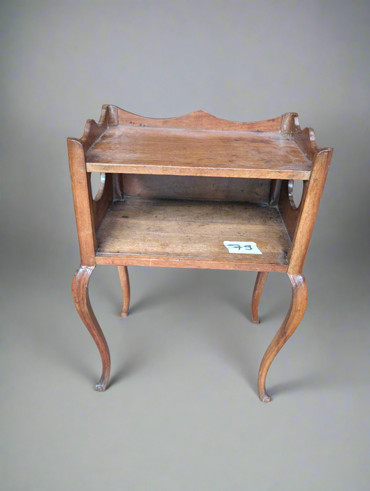 A Provincial carved oak Bedside Table