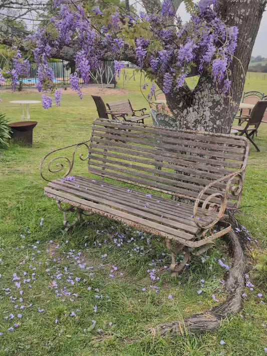 Antiques French garden bench
