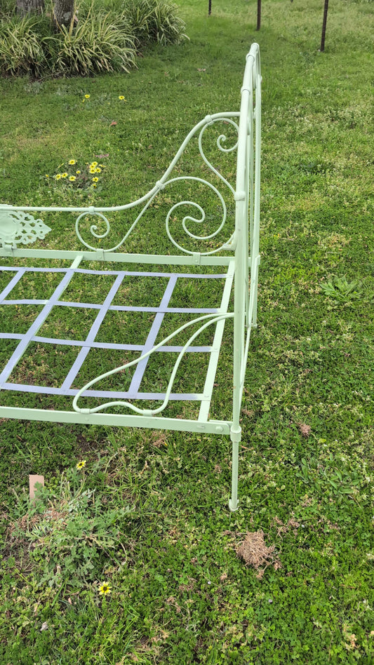 19th Century French wrought iron folding bed