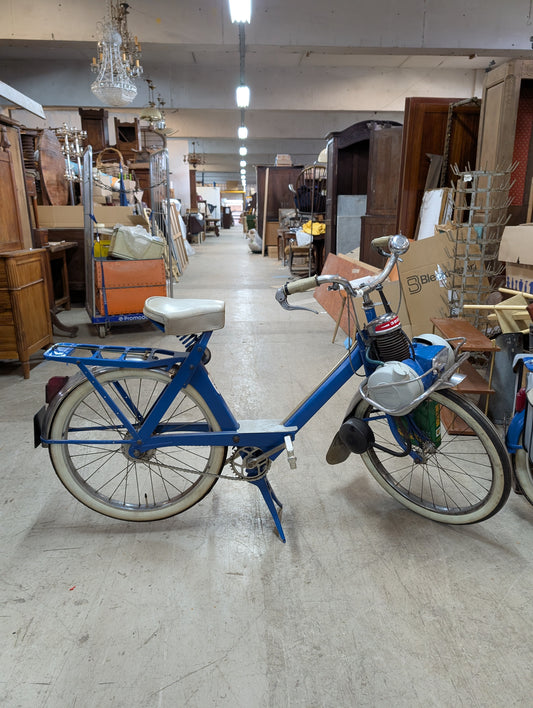 Pair of blue Solex bike 60's