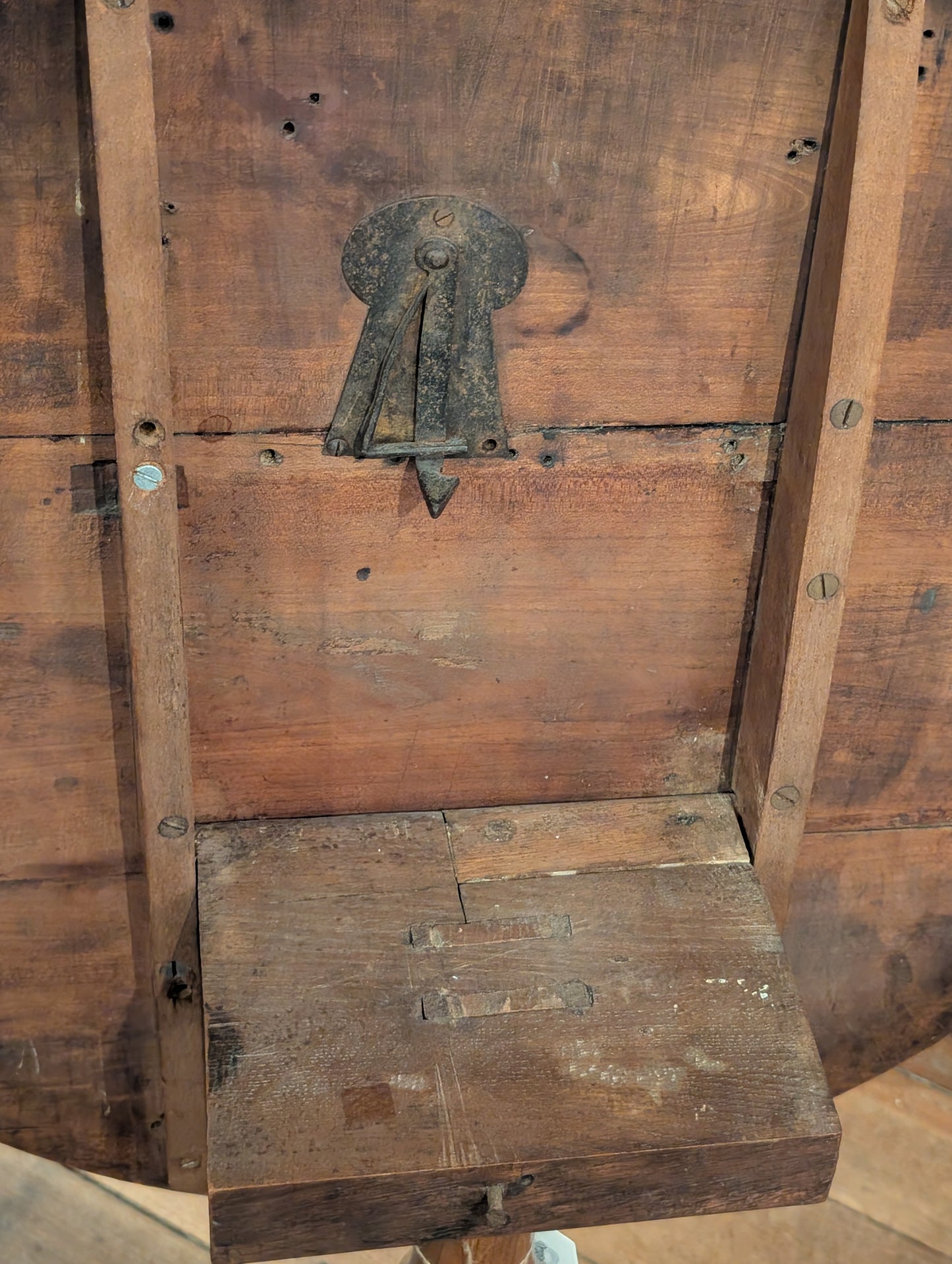 C19th French provincial cherrywood tilt-top wine table