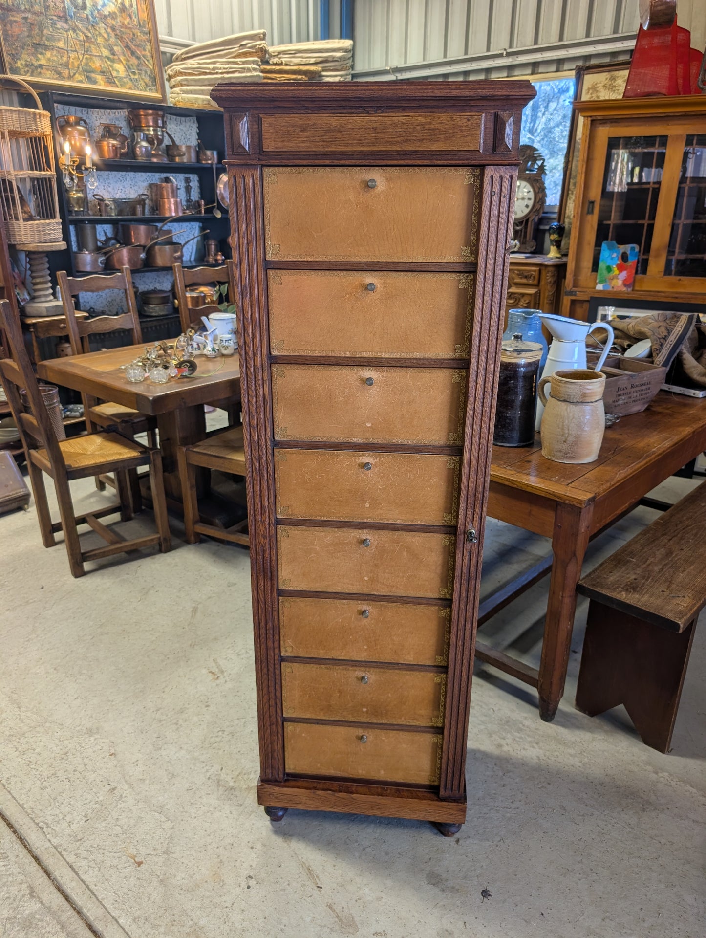 C19th Oak "Cartonnier" filling cabinet