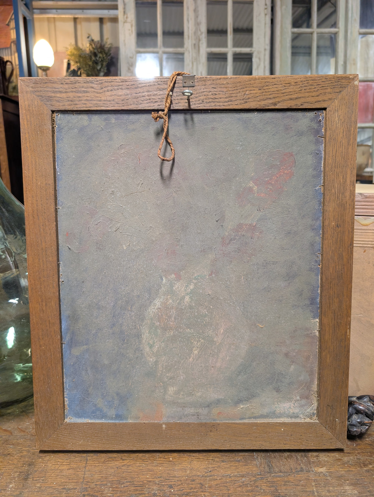 Mid-Century French Floral Still Life – Oil on Double-Sided Artist Board