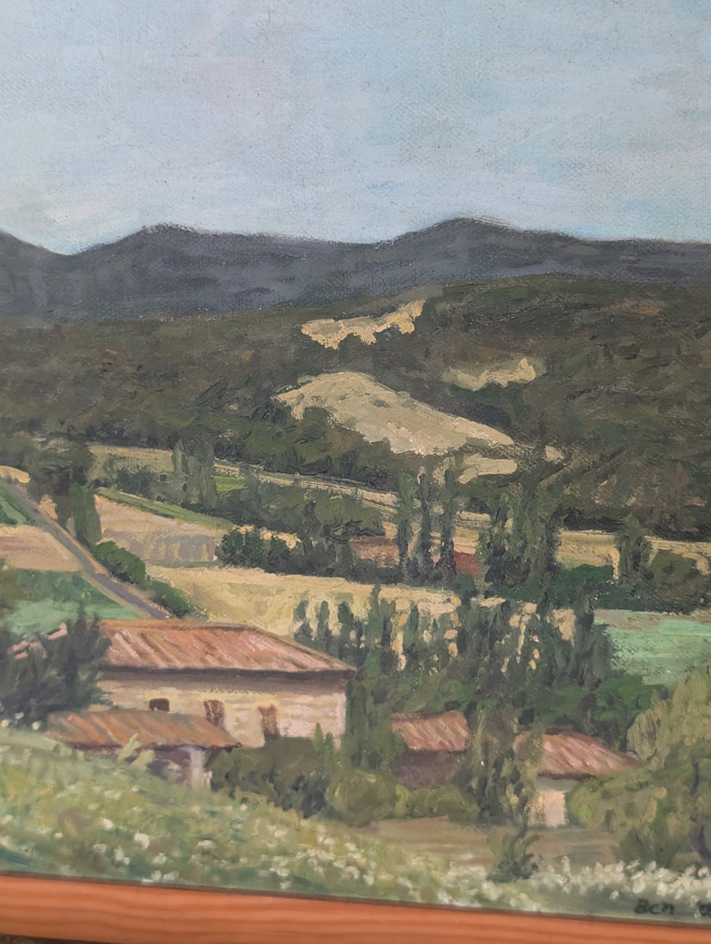 French Landscape Painting – Castelnau-de-Montmiral (2003)