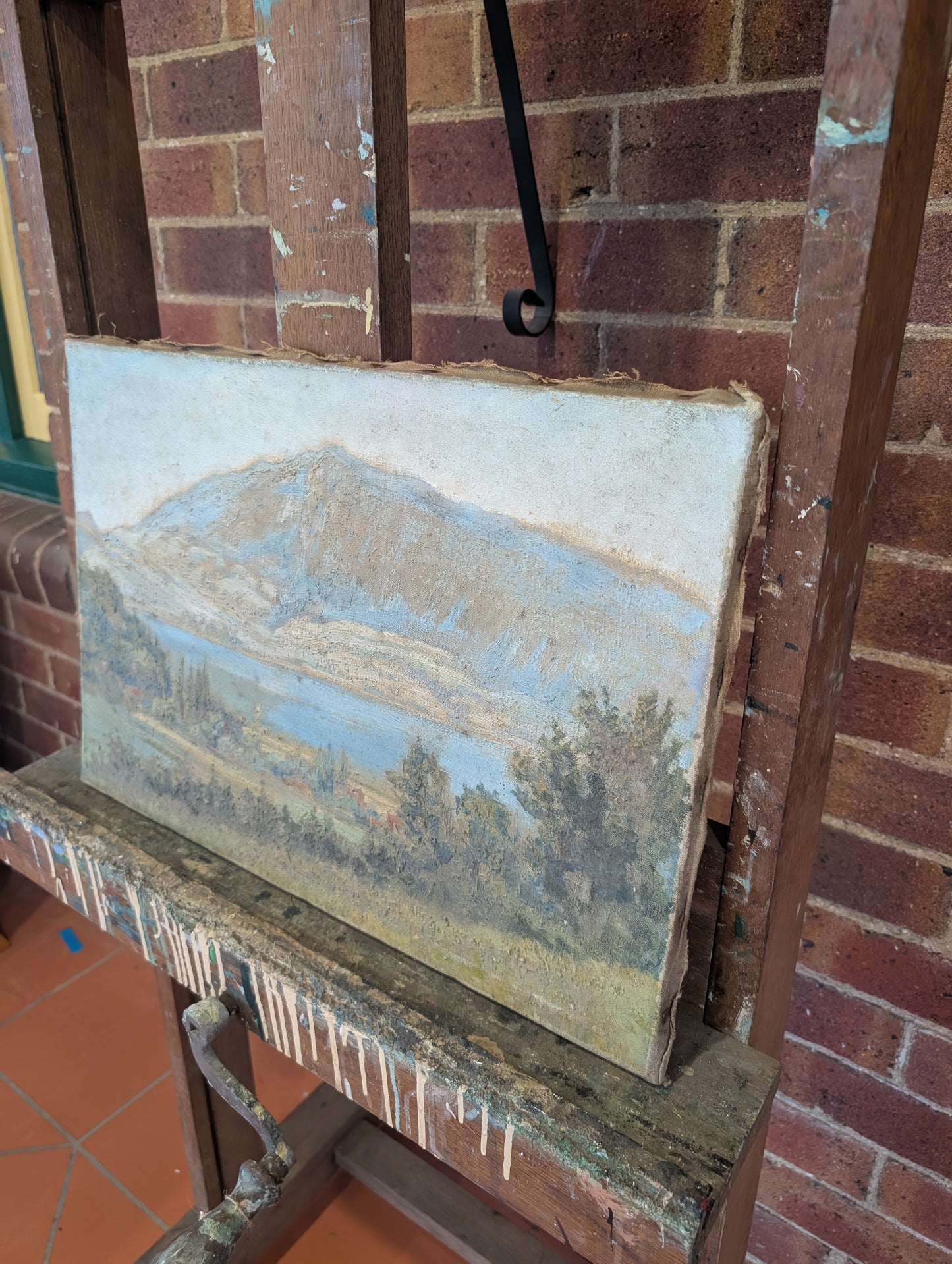 Annecy Lake -P.A. Cluzeau - oil on canvas - early CXXth