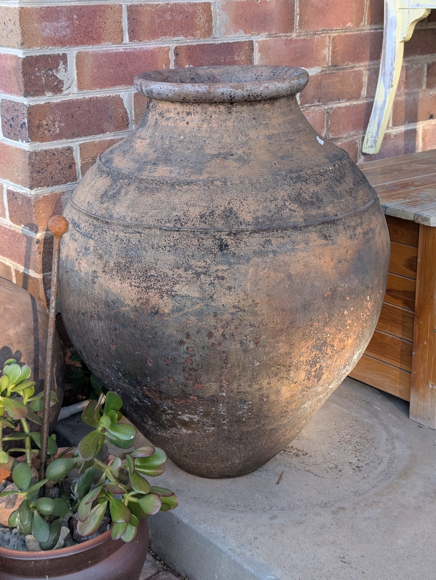 Antique Olive Oils Jars 2 L 1 M