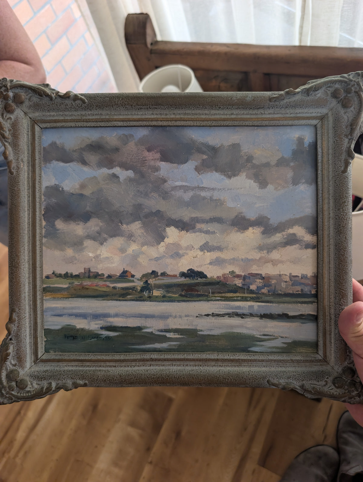 Mid-century landscape painting by Peter Hammon Lindsay (1908-1998)