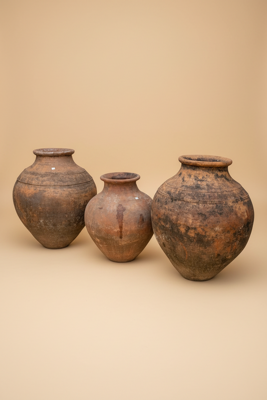 Antique Olive Oils Jars 2 L 1 M