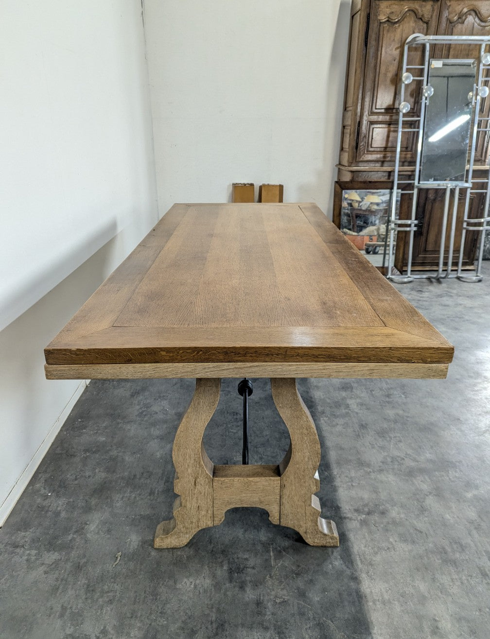 The French-Sourced Spanish Refectory Table with Extensions