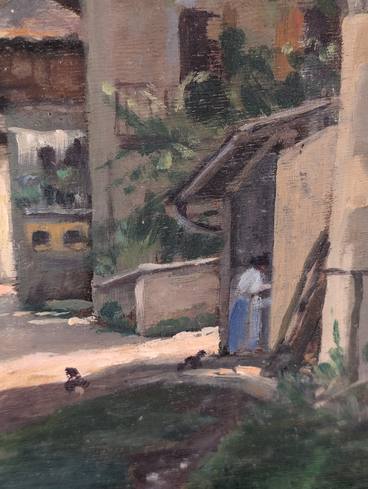 Provence landscape - Oil on board - mid CXXth