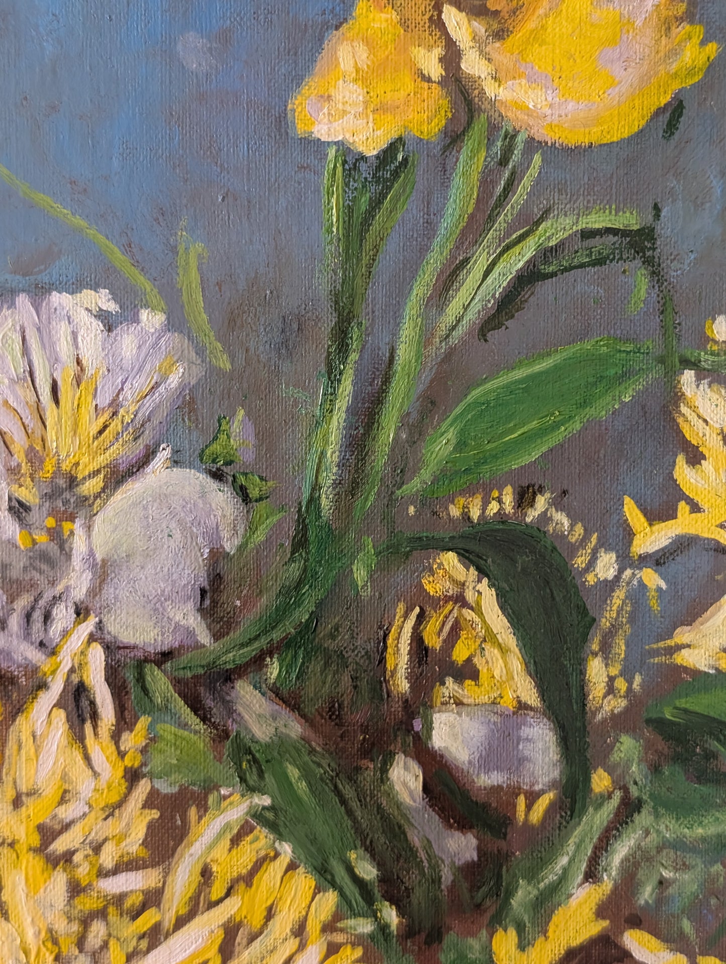 "Bouquet de fleurs" by Gisèle Rouquette - post impressionism - CXXth
