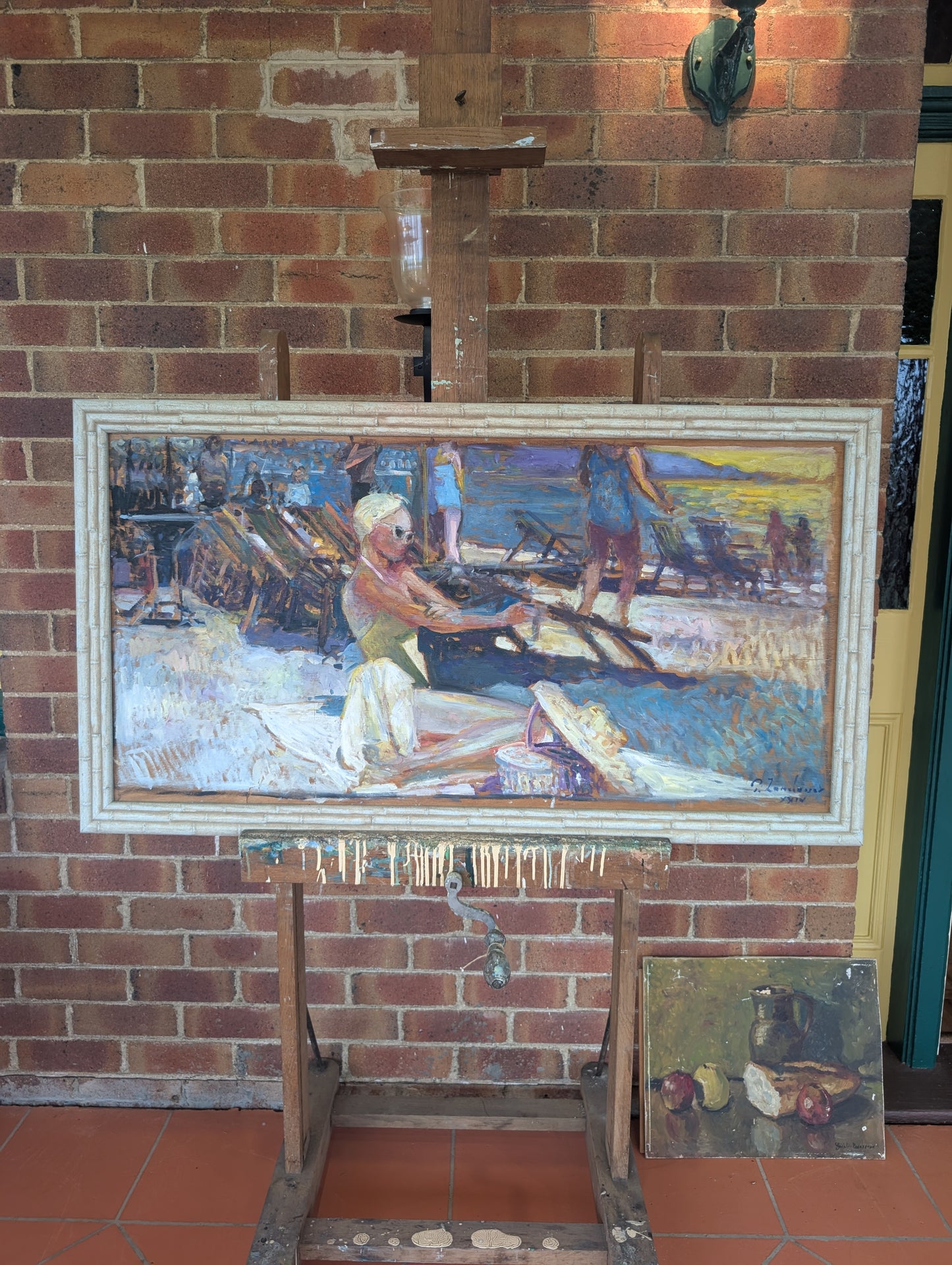 "Under the Riviera" by P.Landauer, oil on board