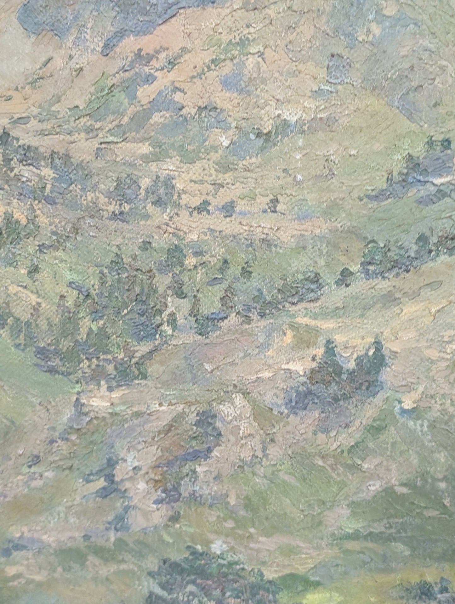 Mountain landscape - oil on canvas - 1931